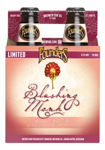 Founders Brewing Blushing Monk Belgian Style Ale Perspective: front