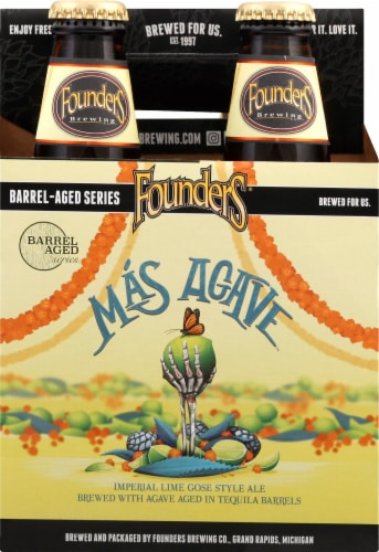 Founders Brewing Mas Agave Imperial Lime Gose Style Ale Perspective: front