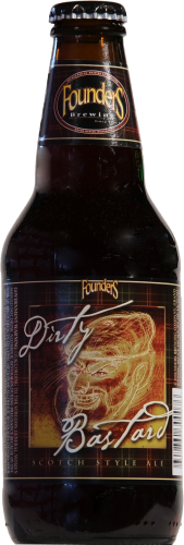 Founders Brewing Dirty Bastard Ale Perspective: front