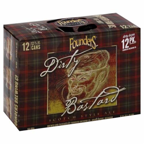 Founders Brewing Dirty Bastard Scotch Style Ale Perspective: front