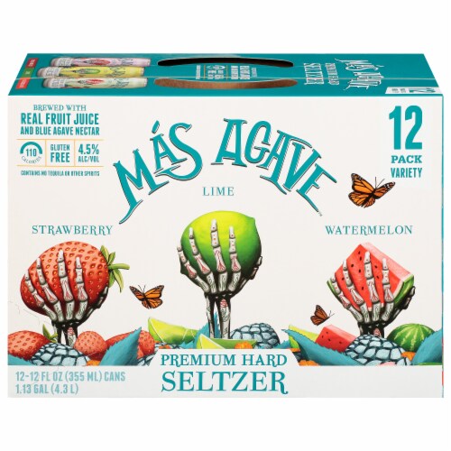Founders Mas Agave Seltzer Hard Seltzer Variety Pack Perspective: front