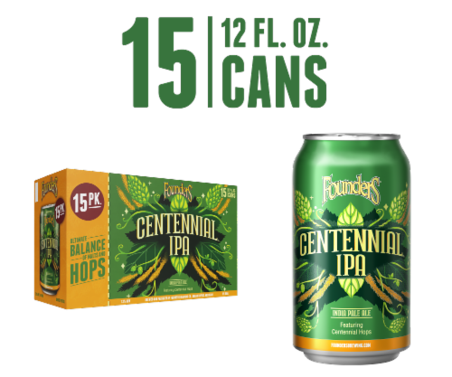 Founders Brewing® Centennial™ IPA Perspective: front