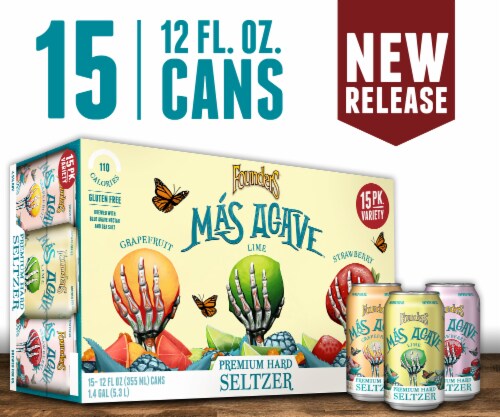 Founders Brewing Seltzer Hard Seltzer Variety Pack Perspective: front