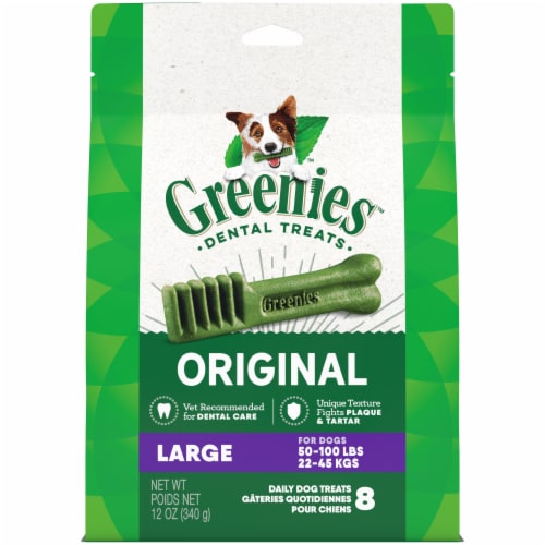 Greenies Original Large Natural Dental Care Dog Treats Perspective: front