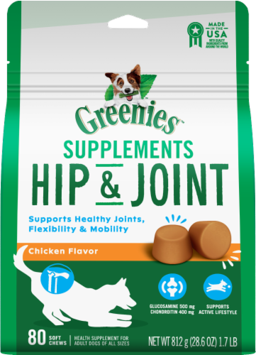 Greenies™ Hip & Joint Supplements For Adult Dogs Perspective: front