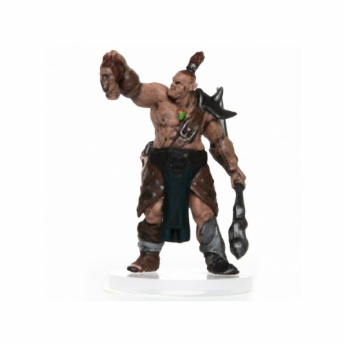 Role 4 Initiative Characters of Adventure Male Orc Shaman Miniature Perspective: front