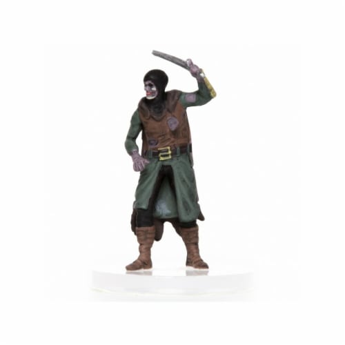Role 4 Initiative Characters of Adventure Zombie Male Human Captain Miniature Perspective: front