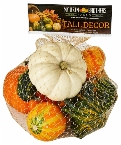 Fresh Grown Mini Gourds Bag - Each Perspective: front