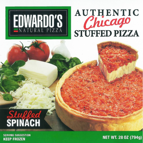 Edwardo's Stuffed Spinach Authentic Chicago Pizza Perspective: front