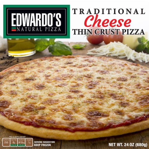 Edwardo's Thin Crust Traditional Cheese Pizza Perspective: front