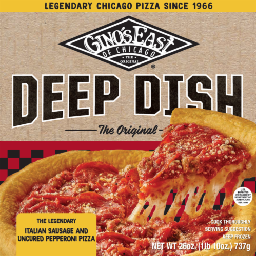 Gino's East of Chicago® Deep Dish Sausage & Uncured Pepperoni Frozen ...