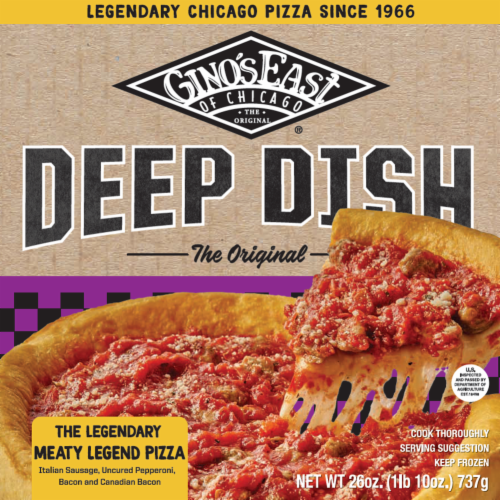 Gino's East® of Chicago Meaty Legend Frozen Deep Dish Pizza Perspective: front