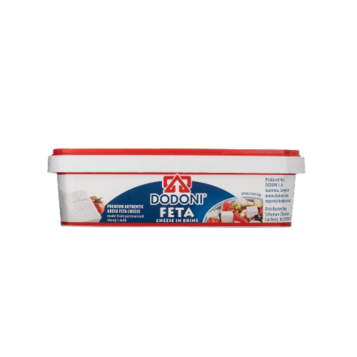 Dodoni® Brine Feta Cheese Perspective: front