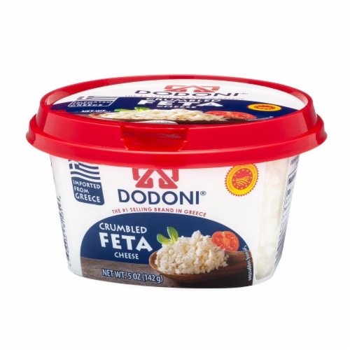 Dodoni® Crumbled Feta Tub Perspective: front
