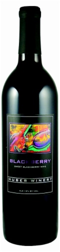 Huber Winery Blackberry Wine Perspective: front