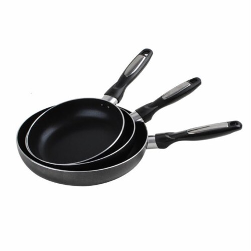 Alpine Cuisine 3 Piece Non Stick 7 8 and 9.5 Inch Frying Pan Skillet