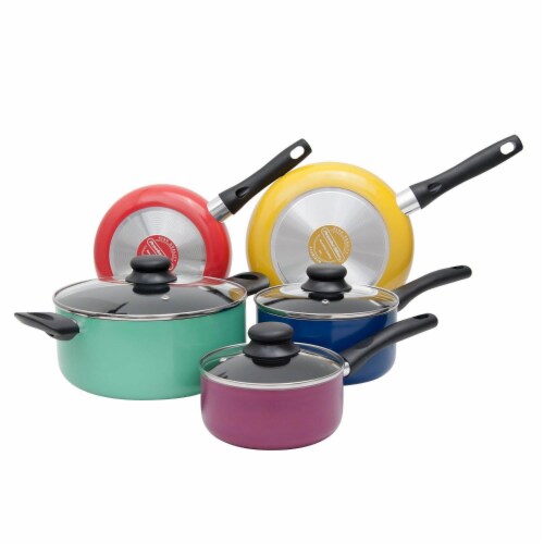 Proctor Silex 8 Piece Multi Color Aluminum Kitchen Pots & Pans