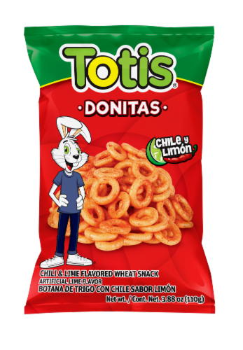 Totis® Donitas Chile y Limon Wheat Snacks Perspective: front