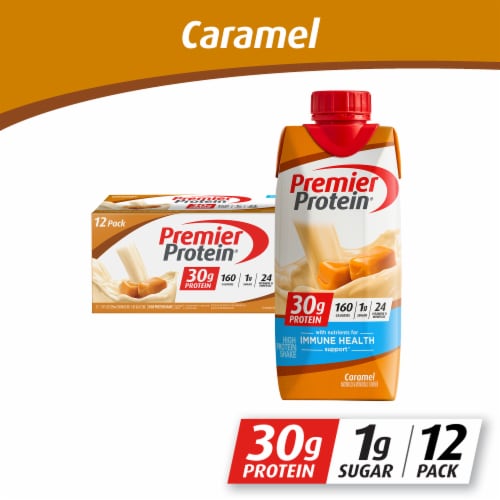 Premier Protein® Caramel Protein Shakes Perspective: front