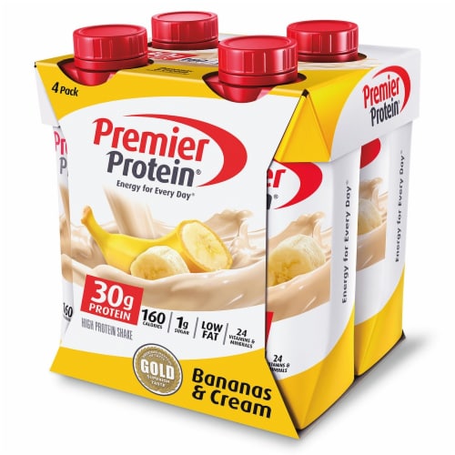 Premier Protein® Bananas & Cream Shakes Perspective: front