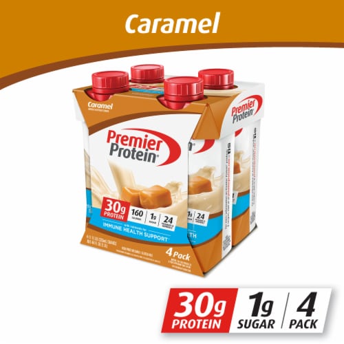 Premier Protein® Caramel High Protein Shakes Perspective: front