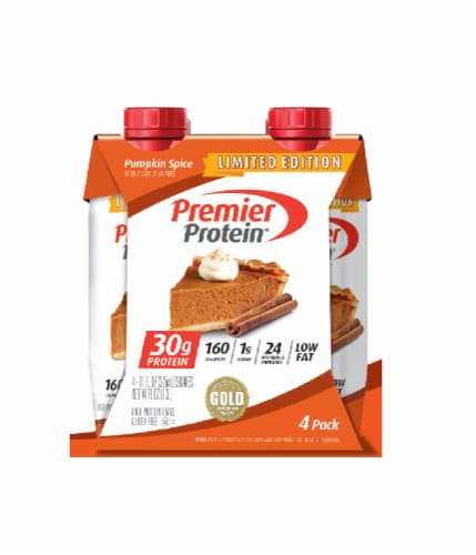 Premier Protein Limited Edition Pumpkin Spice High Protein Shake, 4 ...