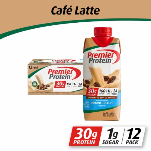 Premier Protein® Cafe Latte High Protein Shakes, 12 ct / 11 fl oz - Fry ...