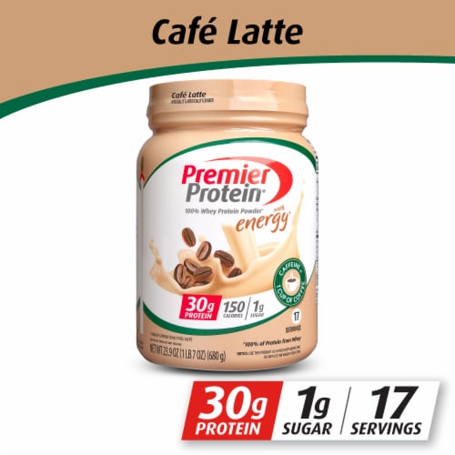 Premier Protein® Cafe Latte Protein Powder Perspective: front
