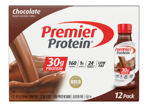 Premier Protein Chocolate Protein Shakes, 12 ct / 14 oz - Fry's Food Stores