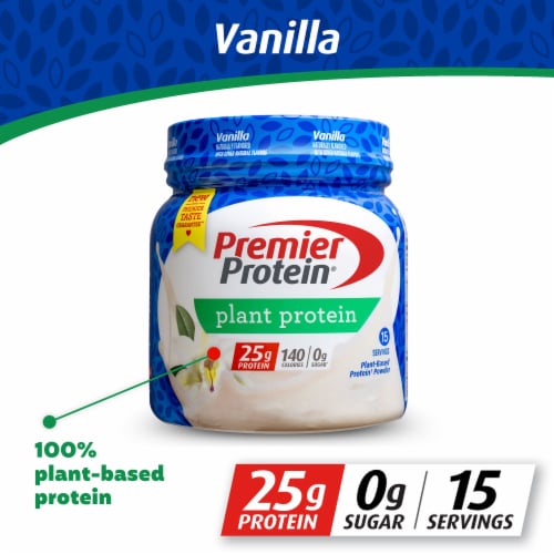 Premier Protein® Vanilla Plant-Based Protein Powder, 18.6 oz - Mariano’s