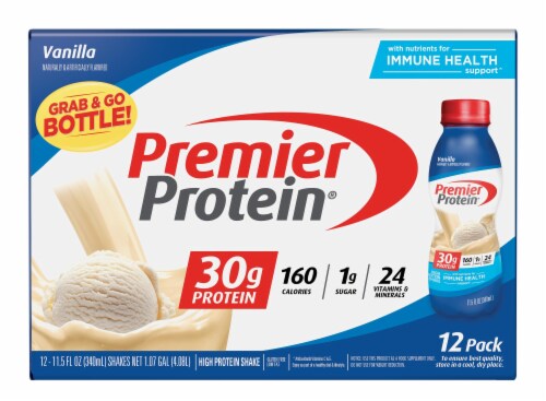 Premier Protein Vanilla Grab & Go Protein Shake Perspective: front