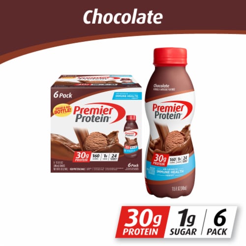 Premier Protein® Chocolate Protein Shakes Perspective: front