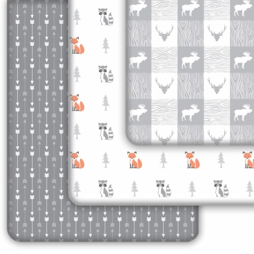Pack N Play Sheets 3 Pack Soft Stretchy Jersey Cotton Fitted