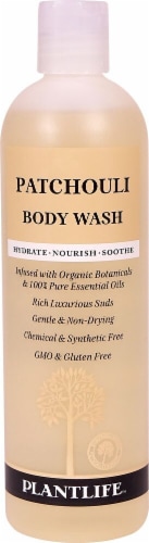 Plantlife Patchouli Body Wash Perspective: front