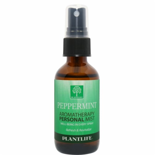 Plantlife Peppermint Aromatherapy Personal Mist Perspective: front