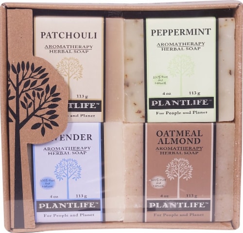 Plantlife Earth Aromatherapy Herbal Soap Combo Perspective: front