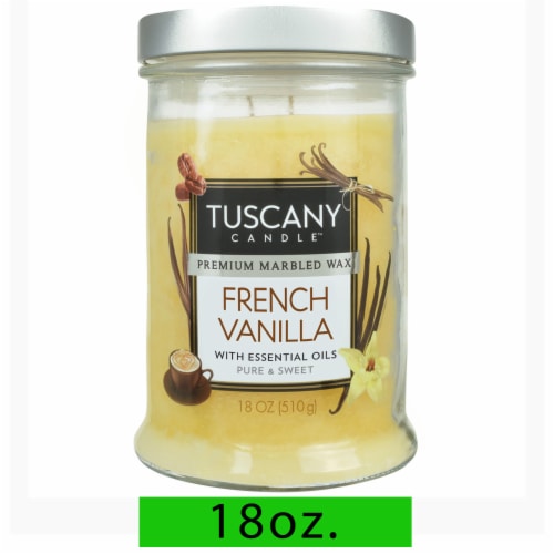 Tuscany Candle Scented Jar Candle - French Vanilla Perspective: front