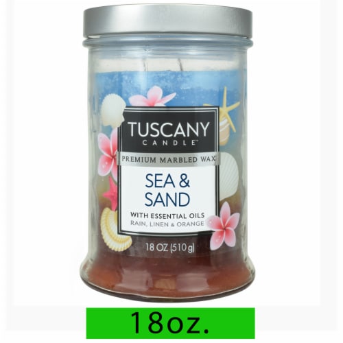Tuscany Candle™ Sea & Sand Scented Triple Pour Jar Candle Perspective: front