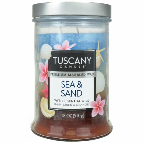 Tuscany Candle™ Triple Pour Jar Candle Sea & Sand Perspective: front