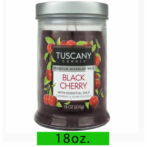 Tuscany Candle™ Black Cherry Scented Jar Candle Perspective: front