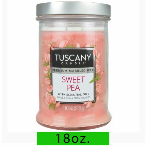 Tuscany Candle™ Sweet Pea Scented Jar Candle Perspective: front