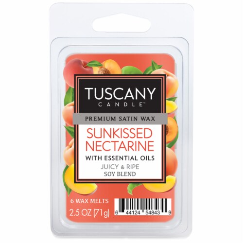 Tuscany Candle Sunkissed Nectarine Satin Wax Melts Perspective: front