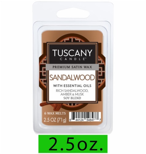Tuscany Candle Sandalwood Wax Melts Perspective: front