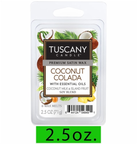 Tuscany Candle™ Wax Melts Coconut Colada Perspective: front