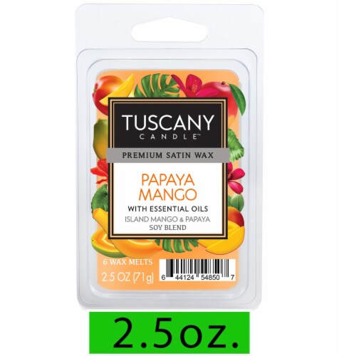 Tuscany Candle Papaya Mango Wax Melts Perspective: front