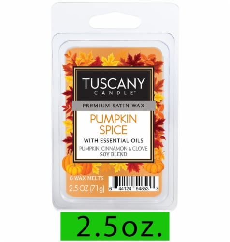 Tuscany Candle Pumpkin Spice Wax Melts Perspective: front