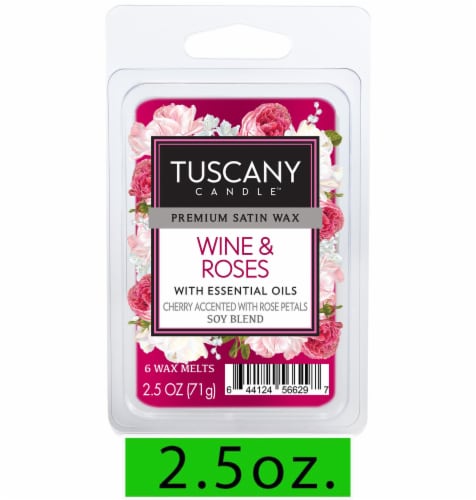 Tuscany Candle Wine & Roses Wax Melts Perspective: front