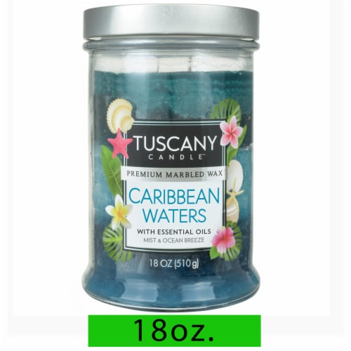 Tuscany Candle™ Caribbean Waters Scented Triple Pour Jar Candle Perspective: front