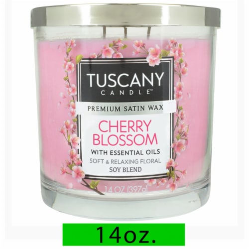 Tuscany Candle™ Cherry Blossom Premium Satin Wax Perspective: front