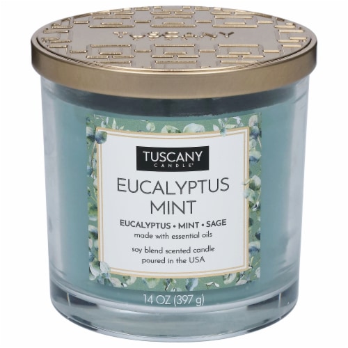 Tuscany Candle™ Eucalyptus Mint Jar Candle Perspective: front